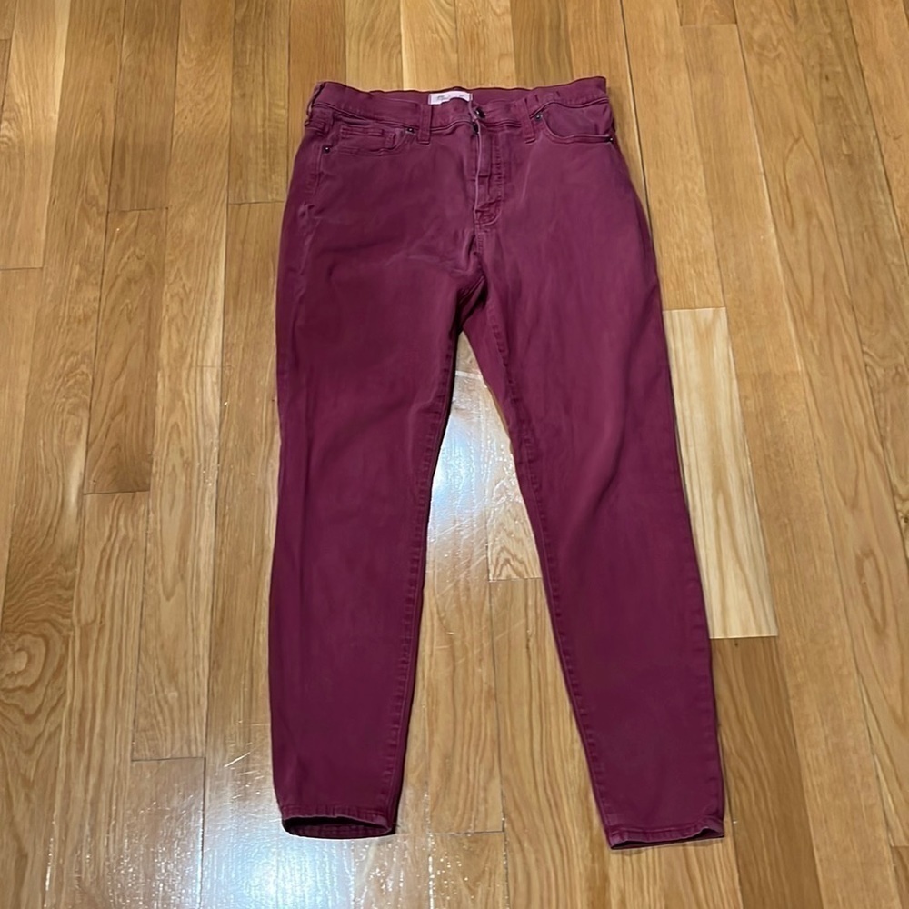 MADEWELL 9 “ high riser skinny skinny pants size 32.